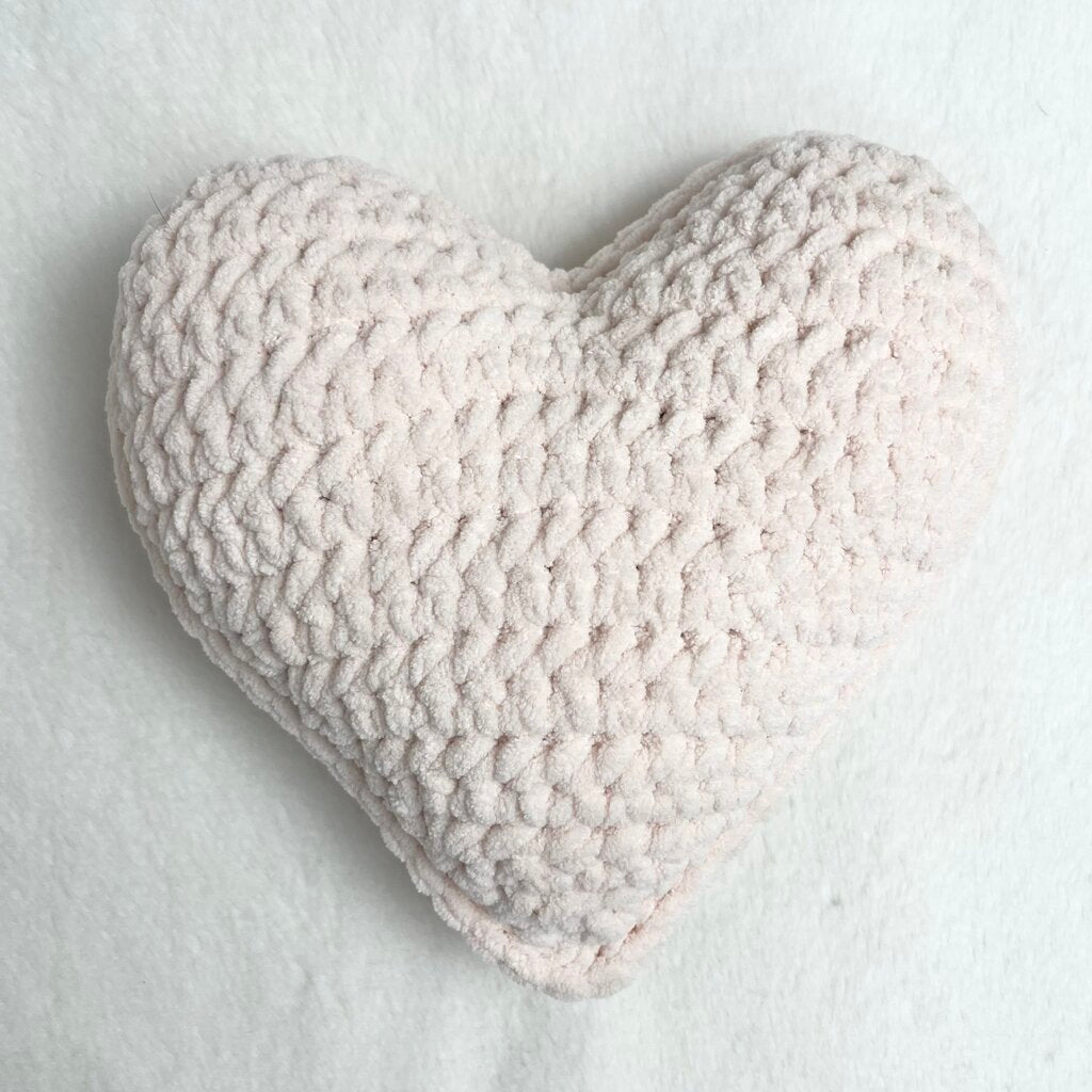 Stuffed Heart - Blush Pink (Medium)