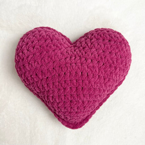 Stuffed Heart - Deep Fuchsia (Medium)