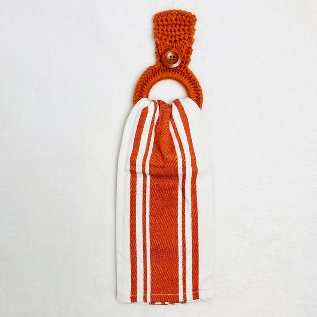 Hanging Towel Set - Orange Stripes