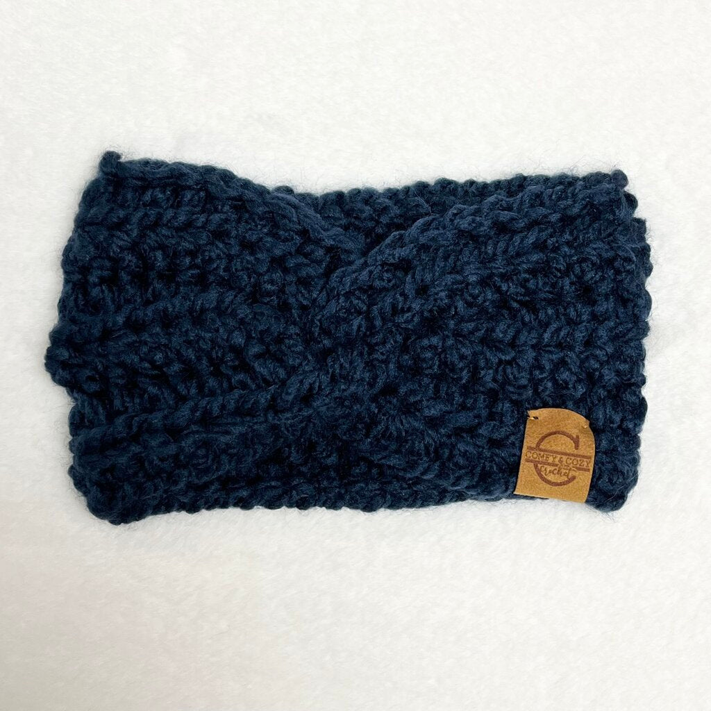 Twisted Headband (Child) - Dark Blue