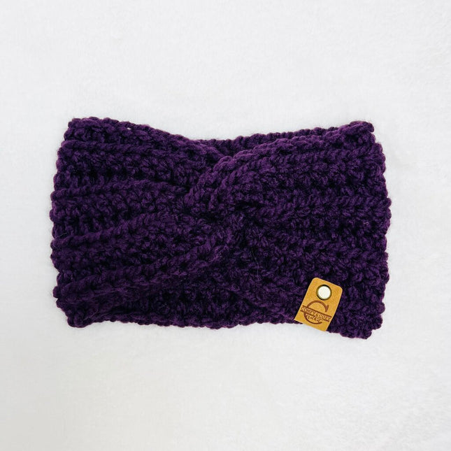 Twisted Headband - Dark Purple
