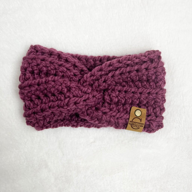 Twisted Headband (Child) - Raspberry