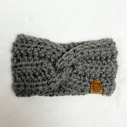 Twisted Headband (Child) - Tweed Gray