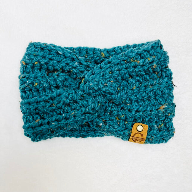 Twisted Headband - Tweed Teal