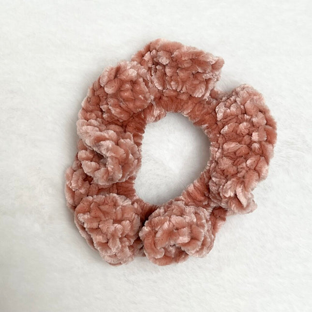 Velvet Scrunchie - Coral
