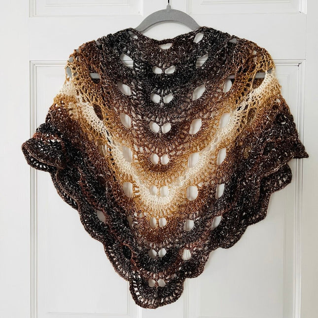 Triangle Shawl Scarf - Virus Stitch in Namaste