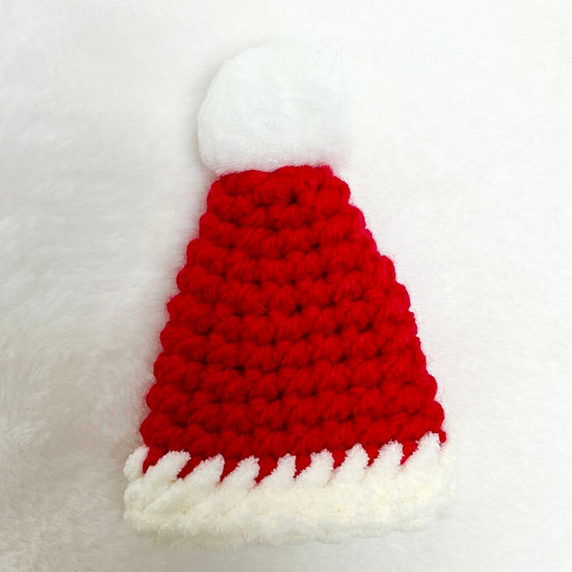 Wine Bottle Topper - Red Santa Hat