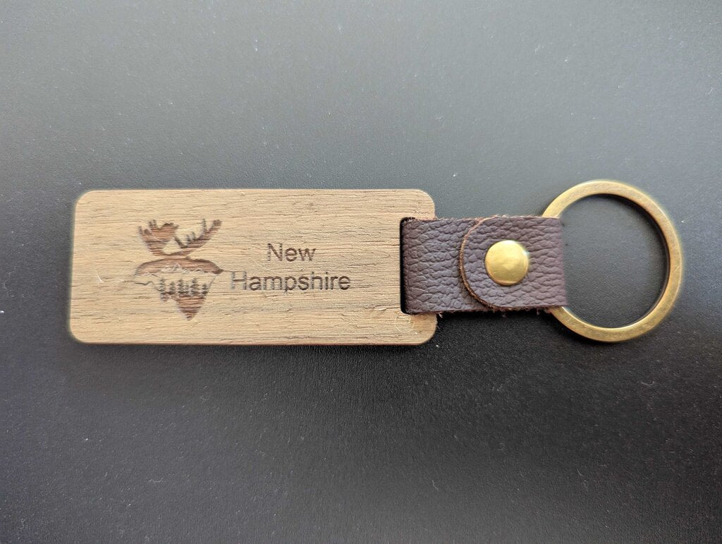 NH Souvenir Moose Keychain
