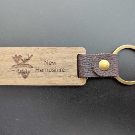 NH Souvenir Moose Keychain