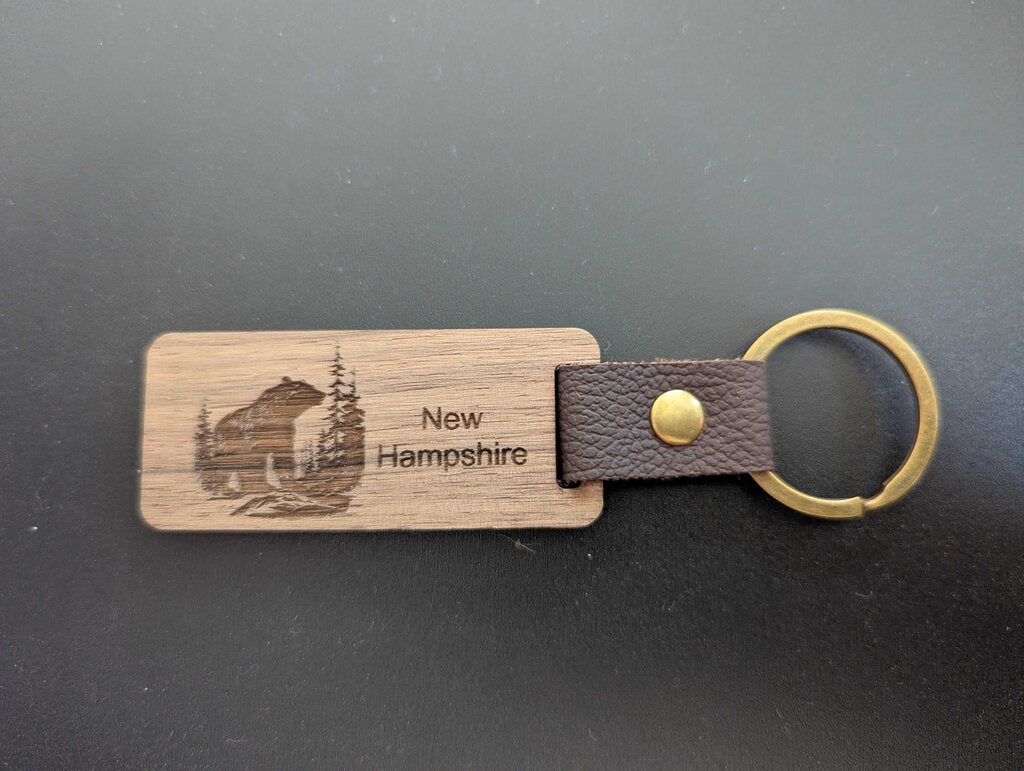 NH Souvenir Bear Keychain