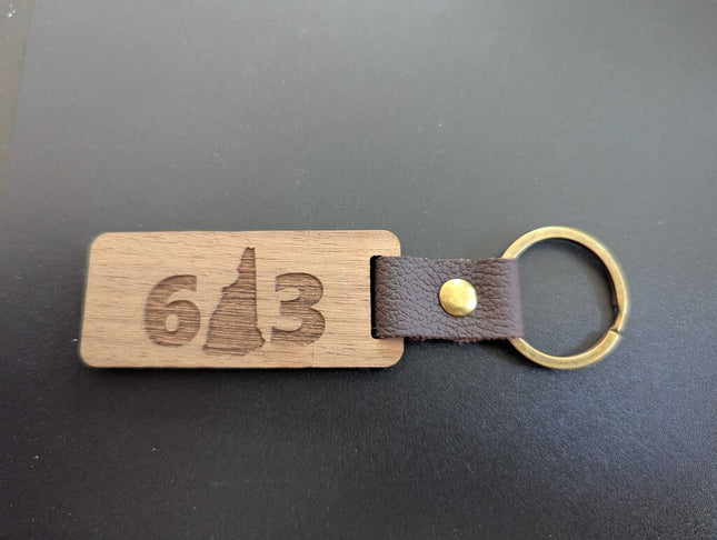 NH Souvenir Area code Keychain
