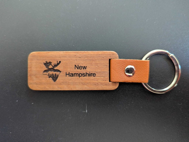 NH Souvenir Moose Keychain