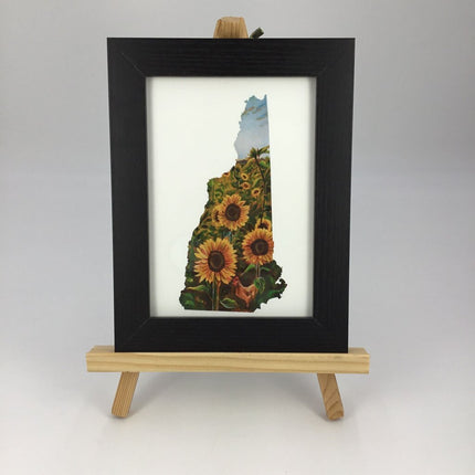 New Hampshire III - Sunflower 5x7 Art Print FRAMED