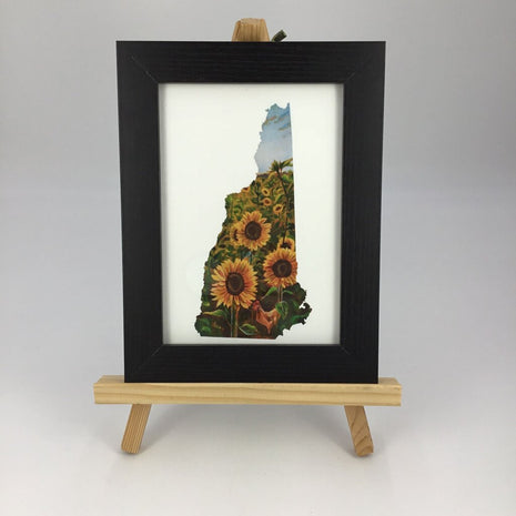 New Hampshire III - Sunflower 5x7 Art Print FRAMED