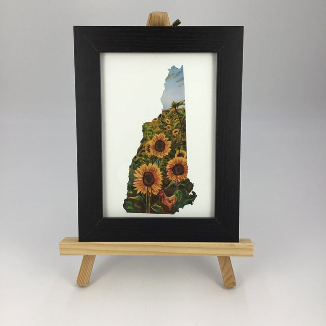 New Hampshire III - Sunflower 5x7 Art Print FRAMED