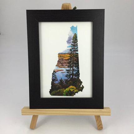 New Hampshire IV - Fall Marsh 5x7 Art Print FRAMED
