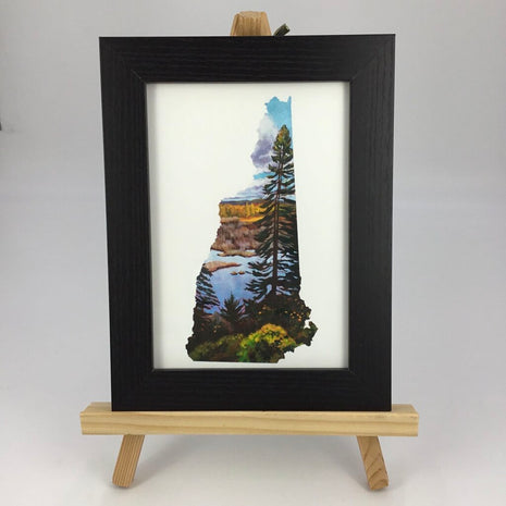 New Hampshire IV - Fall Marsh 5x7 Art Print FRAMED