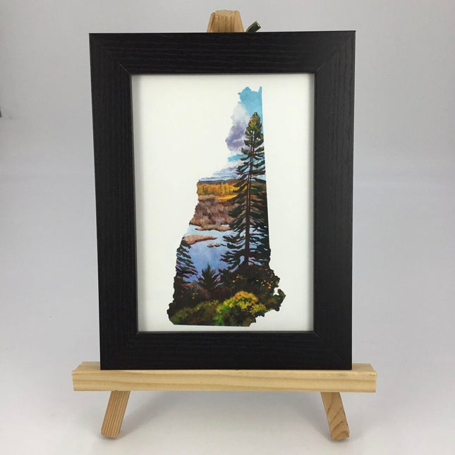New Hampshire IV - Fall Marsh 5x7 Art Print FRAMED
