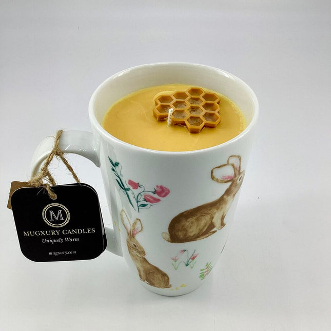 Wildflower Honey (bunny mug) - Mug Candle - 100% Soy Wax
