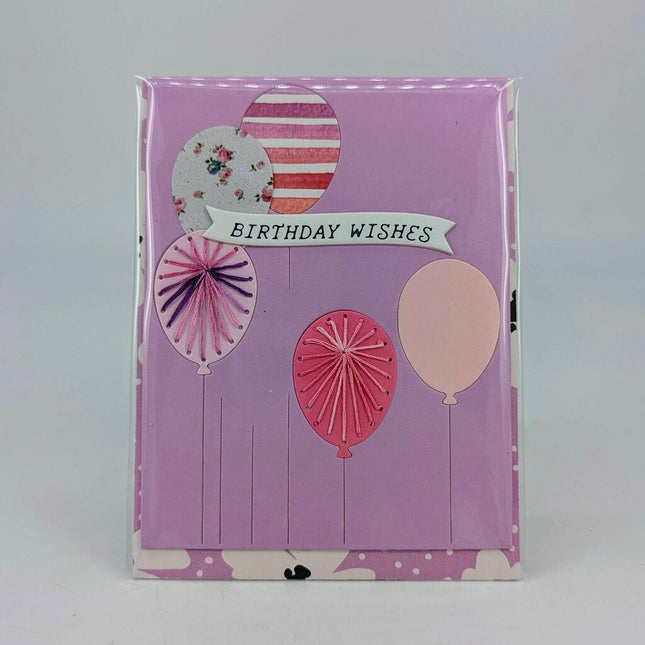 Stitched Balloon Birthday Greeting Card