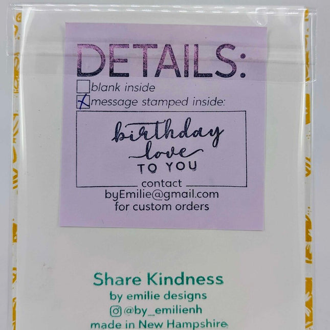 Stitched Balloon Birthday Greeting Card