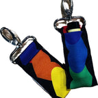 Black Large Rainbow Hearts