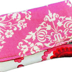 Pink Damask French Duck Egg Wallpaper