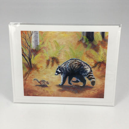 Friends - Raccoon Chipmunk Forest All Occasion Greeting Card