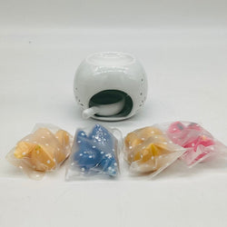 Ceramic Wax Melt Warmer & Soy Wax Melts Set - Mini Circle - view 2