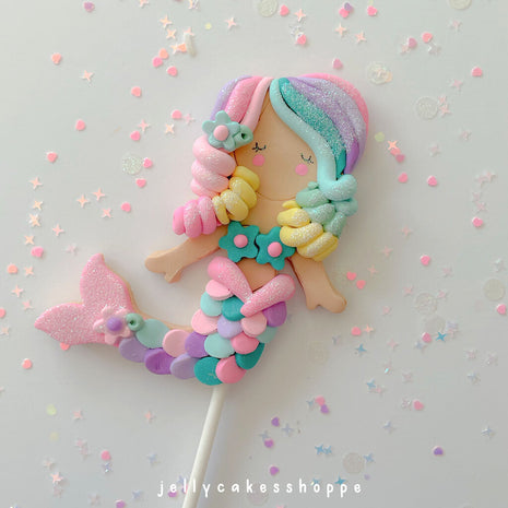 PASTEL MERMAID CAKE TOPPER