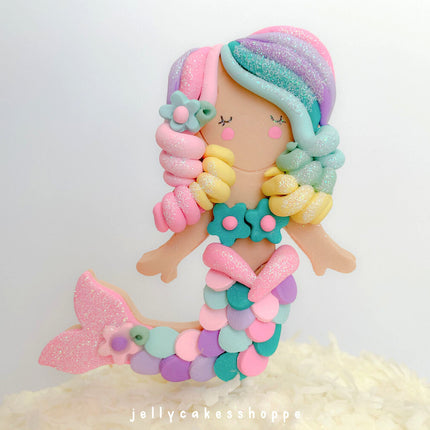 PASTEL MERMAID CAKE TOPPER