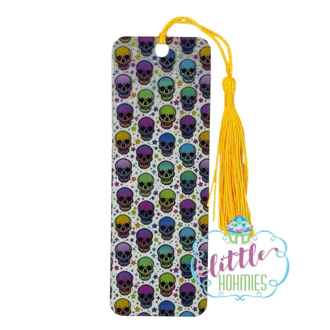 Bookmark - Neon Skulls