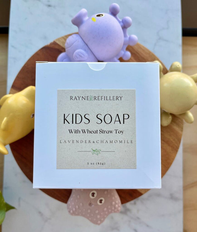 Kids Soap with Wheat Straw Bath Toy - Jellyfish