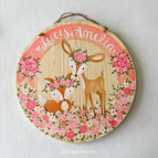 natural wood, pinks, corals