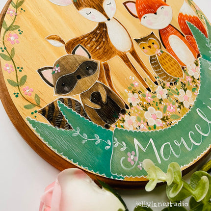 WOODLAND ANIMALS NURSERY SIGN