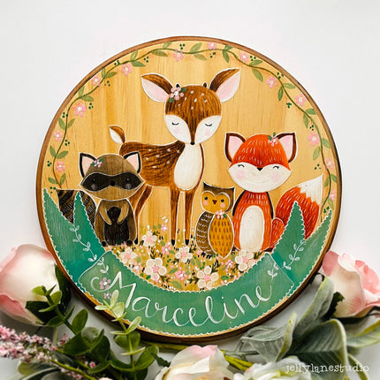 WOODLAND ANIMALS NURSERY SIGN