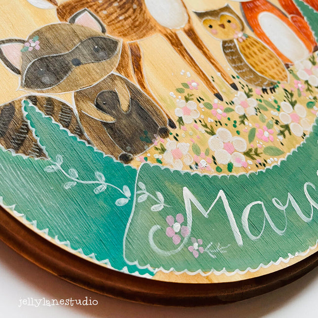 WOODLAND ANIMALS NURSERY SIGN