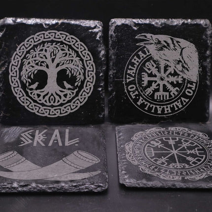 Viking Slate Coaster 4pk