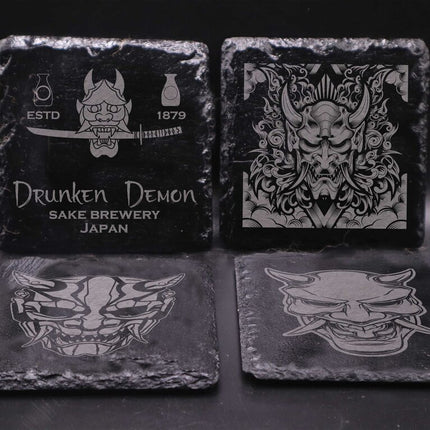 Oni Slate Coaster 4pk
