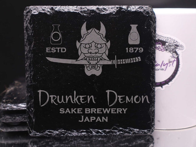 Oni Slate Coaster 4pk