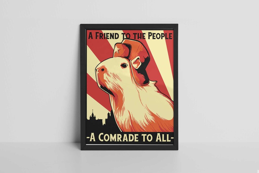 Capybara Art Print