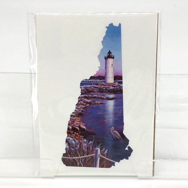 New Hampshire V - Ocean Lighthouse 5x7 Art Print