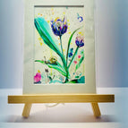 White pictured matte