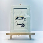 White pictured matte