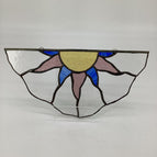 Clear, yellow, pink, blue