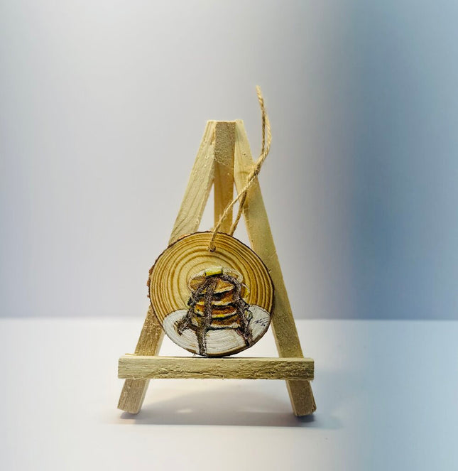 Glitter Syrup Pancake Ornament