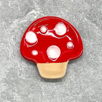 Mushroom Dish Red TINY