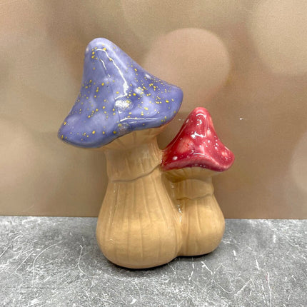 Double Mushroom Purple Pink