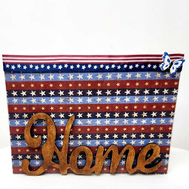 Shelf sitter- Stars decoupage (Home)