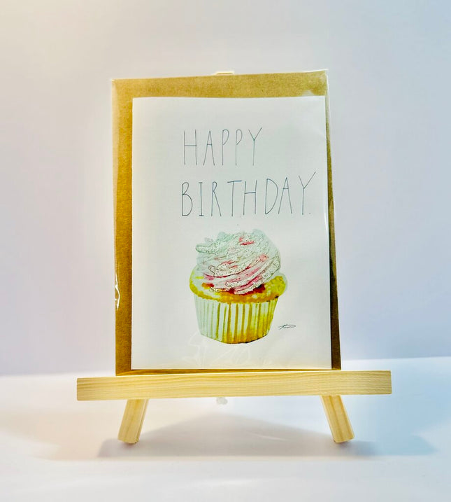 Cupcake Bday Greeting Card